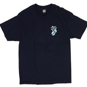 LOSER MACHINE Rear View Mens Graphic Tee Blue Large